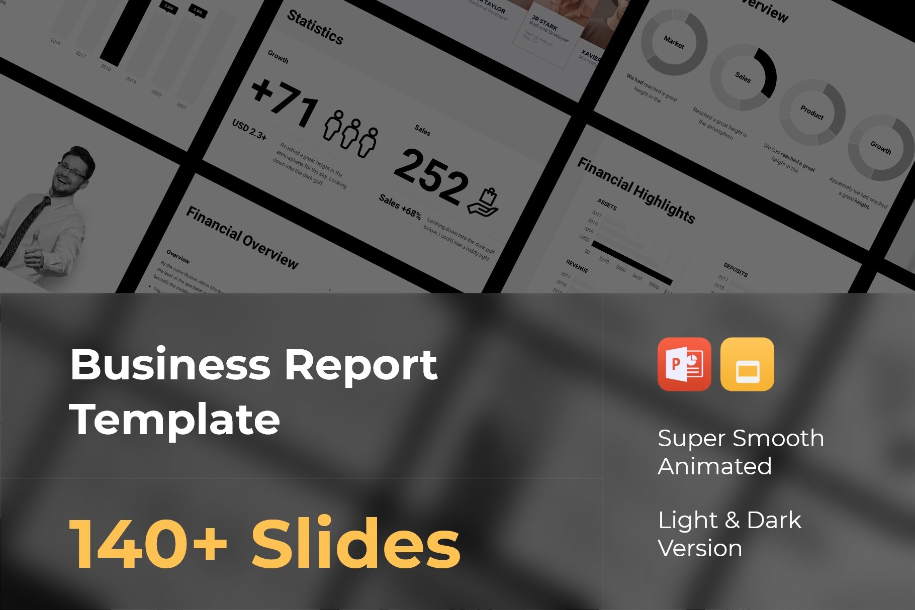 Business report template.
