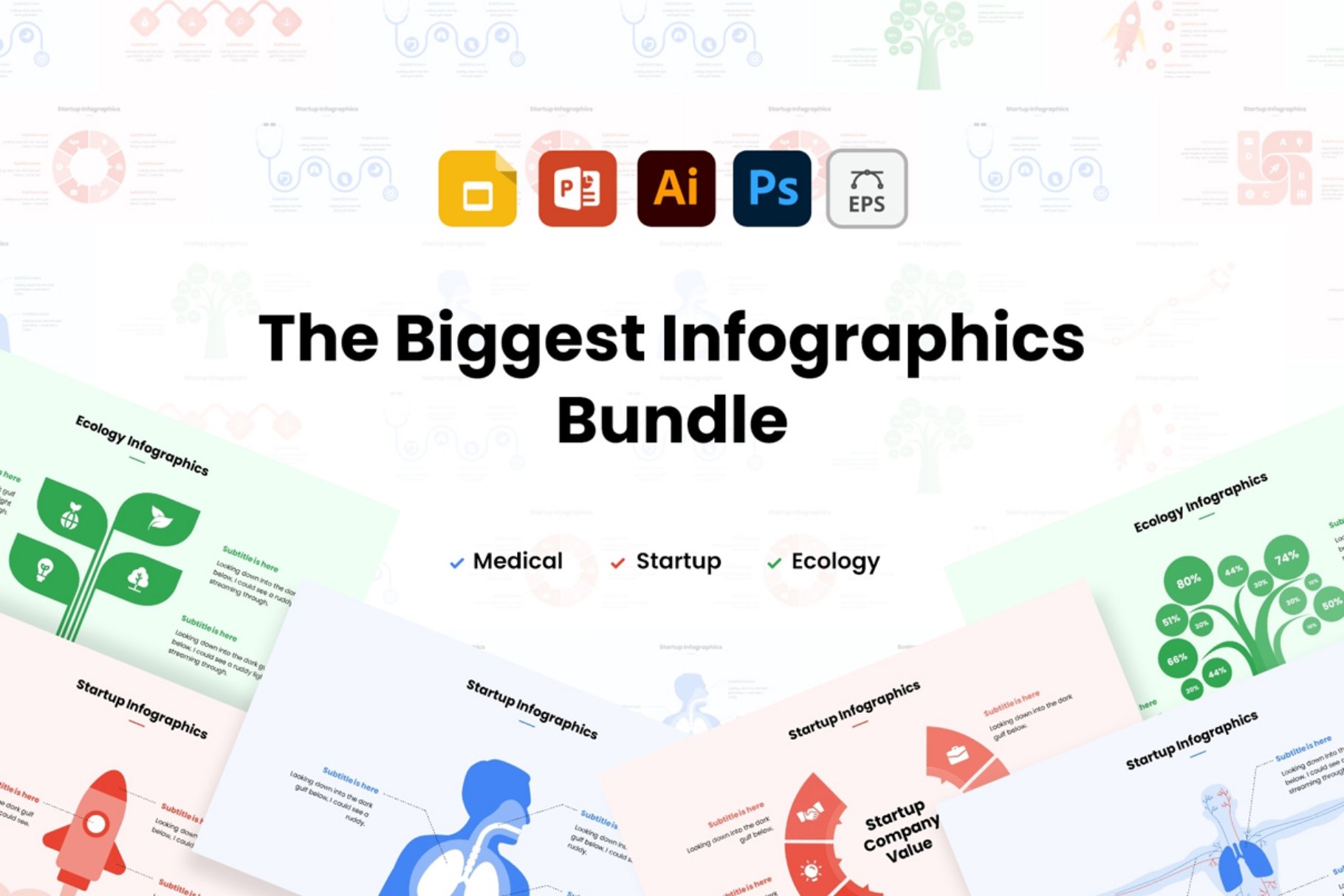 Title slide of Infographic Bundle.