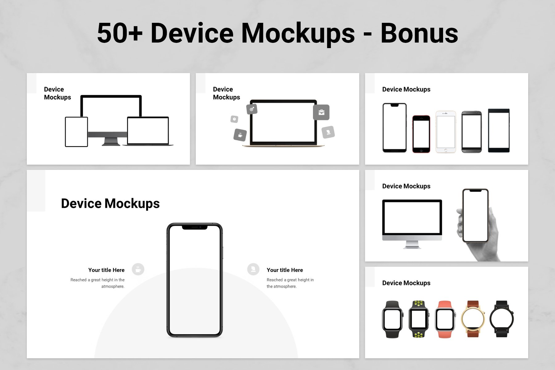 Device mockups such as bonus.