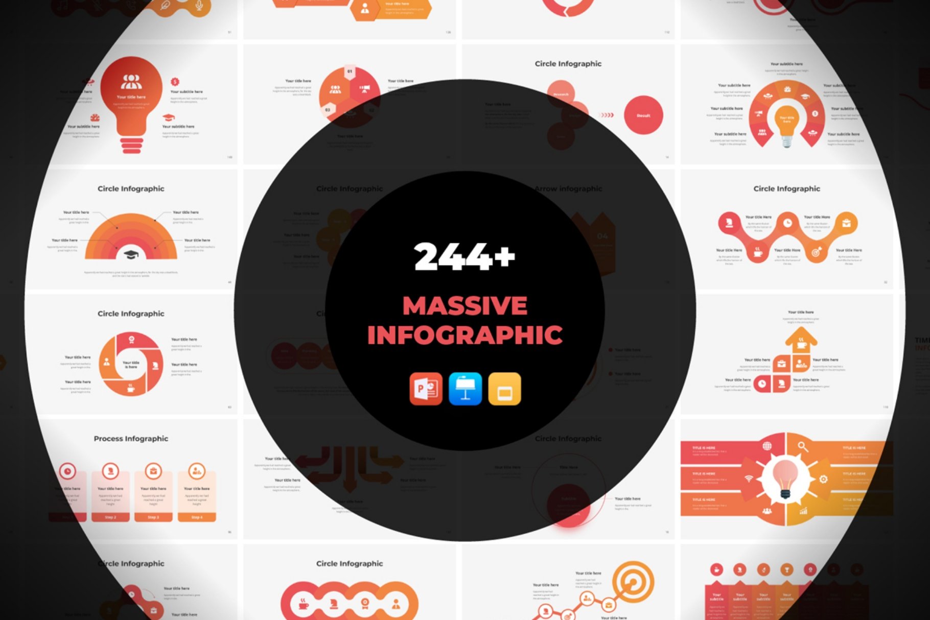 Infographic slide from Massive Infographic Template.