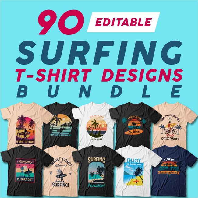 surfing t-shirts cover image.