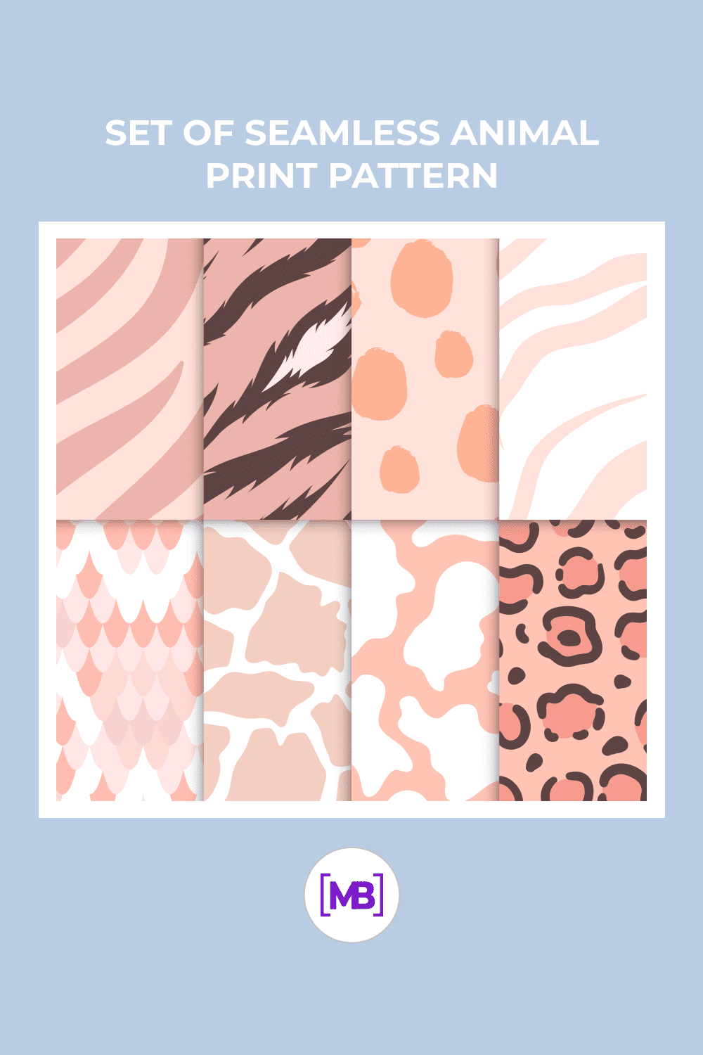 Animal print in pastel tones.