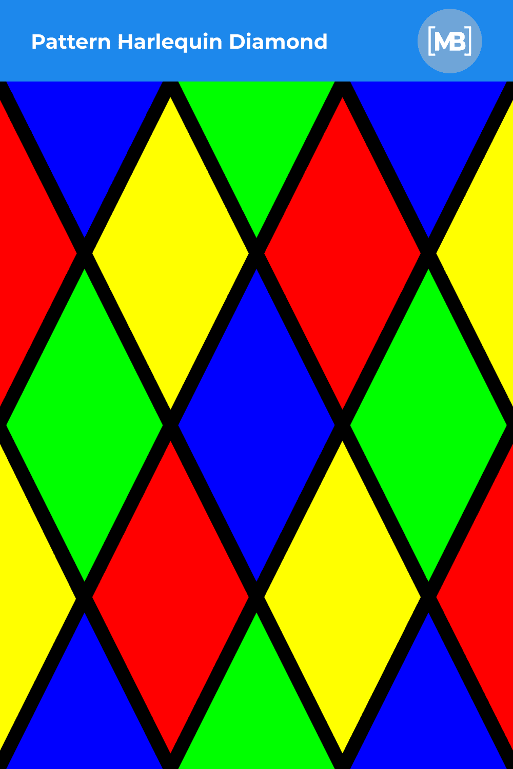 Bright and multicolored rhombus.