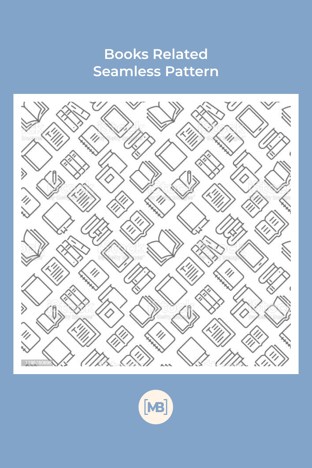 Books related seamless pattern.