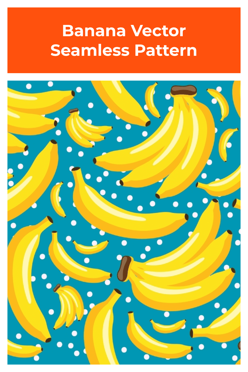Colorful yellow bananas on the turquoise background.