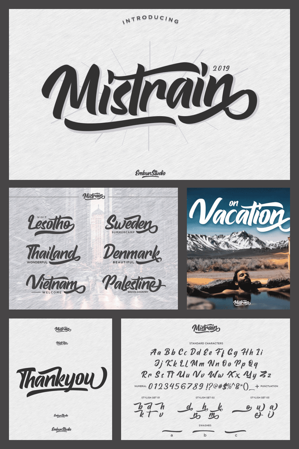 Mistrain is modern hand lettering typeface, elegant and classy for your every project.