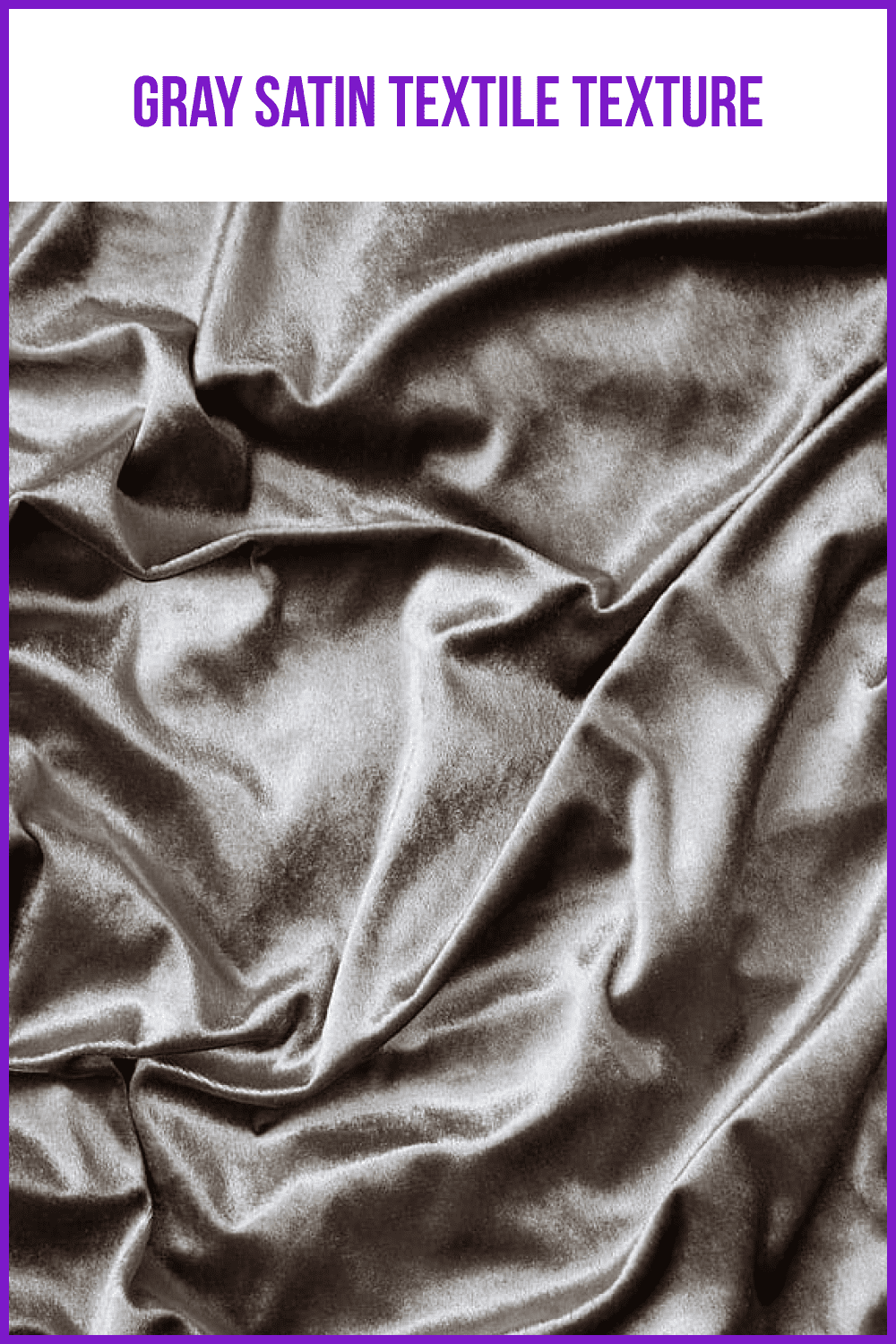 Gray Satin Textile Texture.