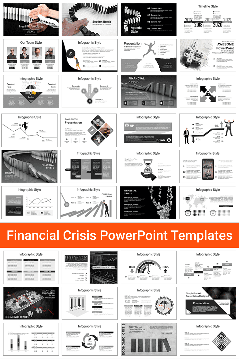 Financial Crisis PowerPoint Templates.