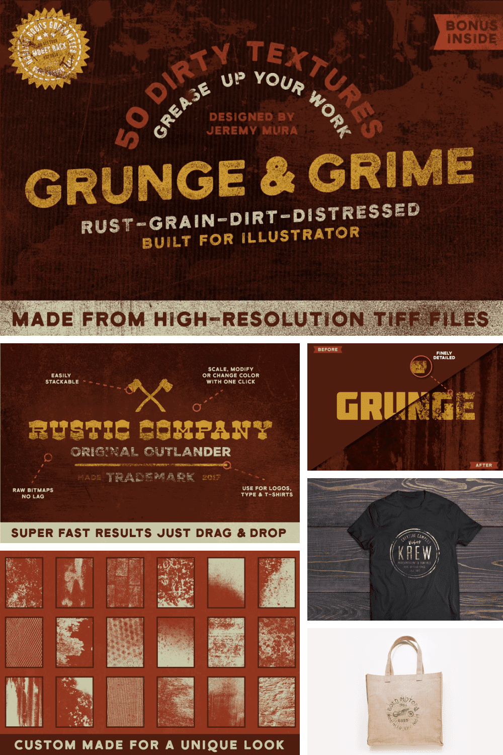 Grunge and Grime Textures.