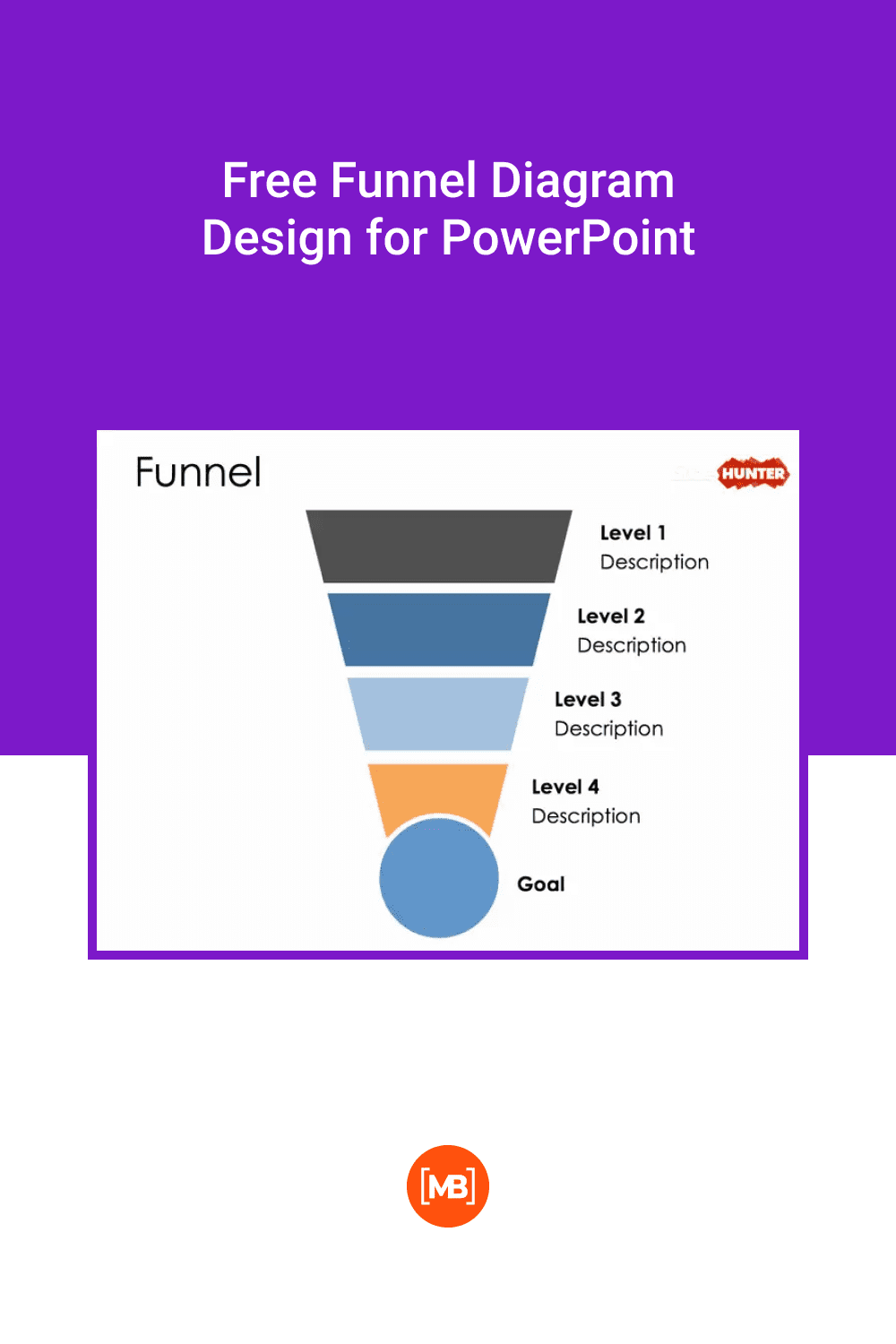 Free Funnel Diagram Design for PowerPoint.