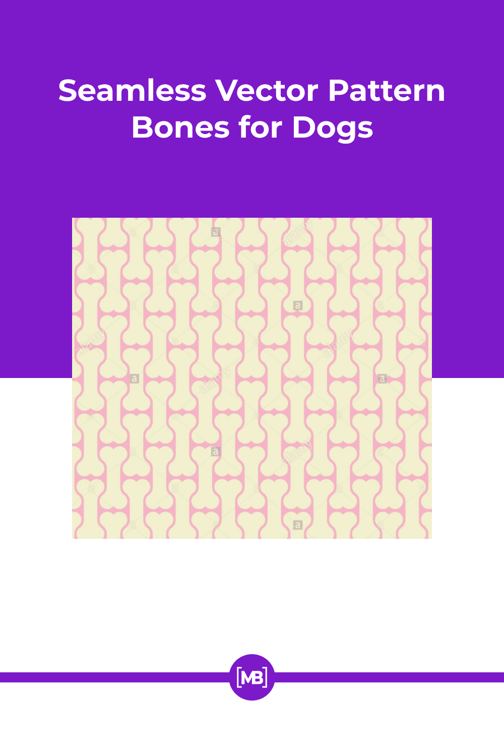 Seamless vector pattern bones for dogs.