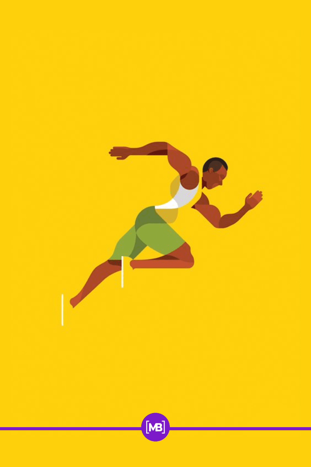 Minimalistic sport illustration.