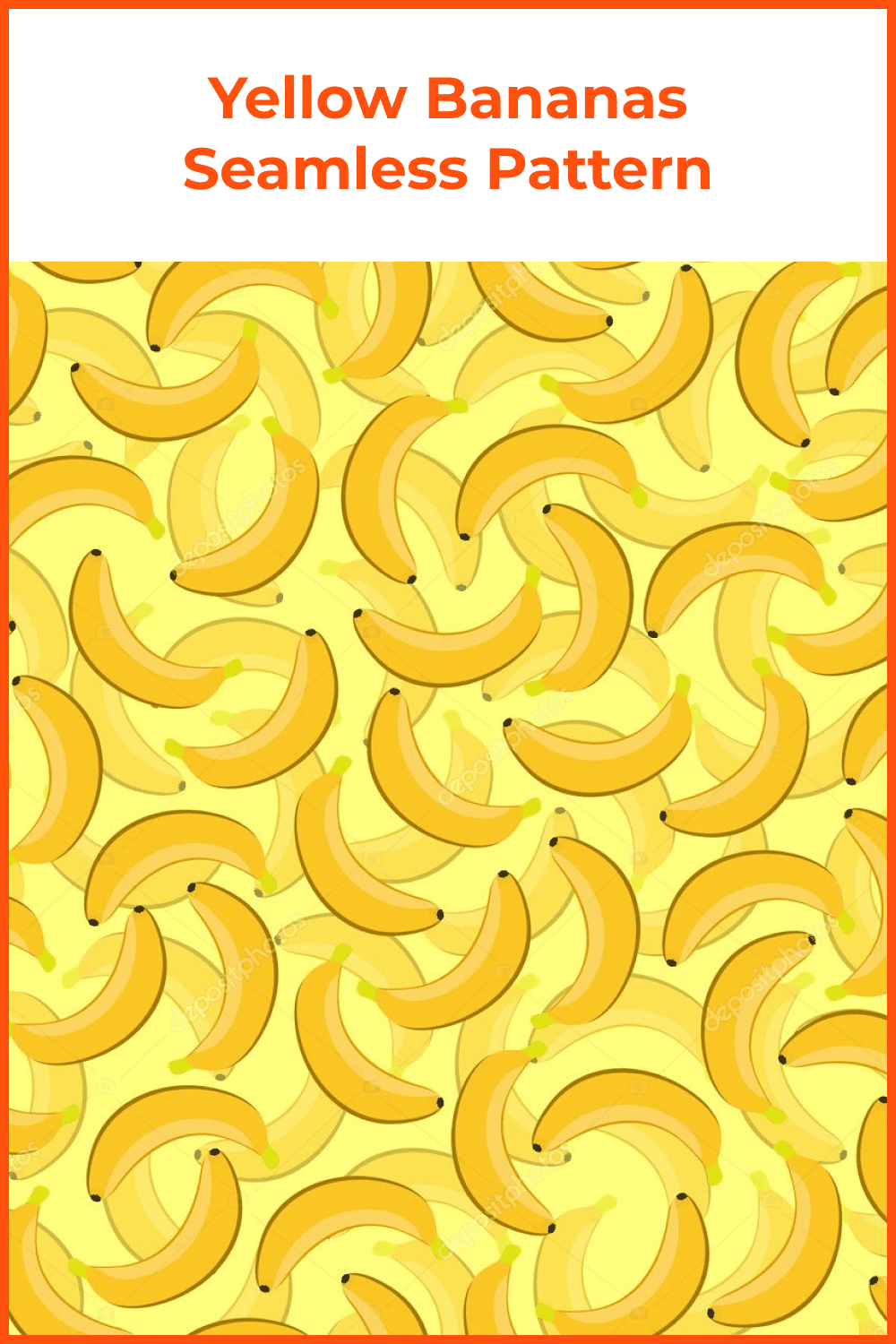 A lot of yellow bananas on the yellow background.