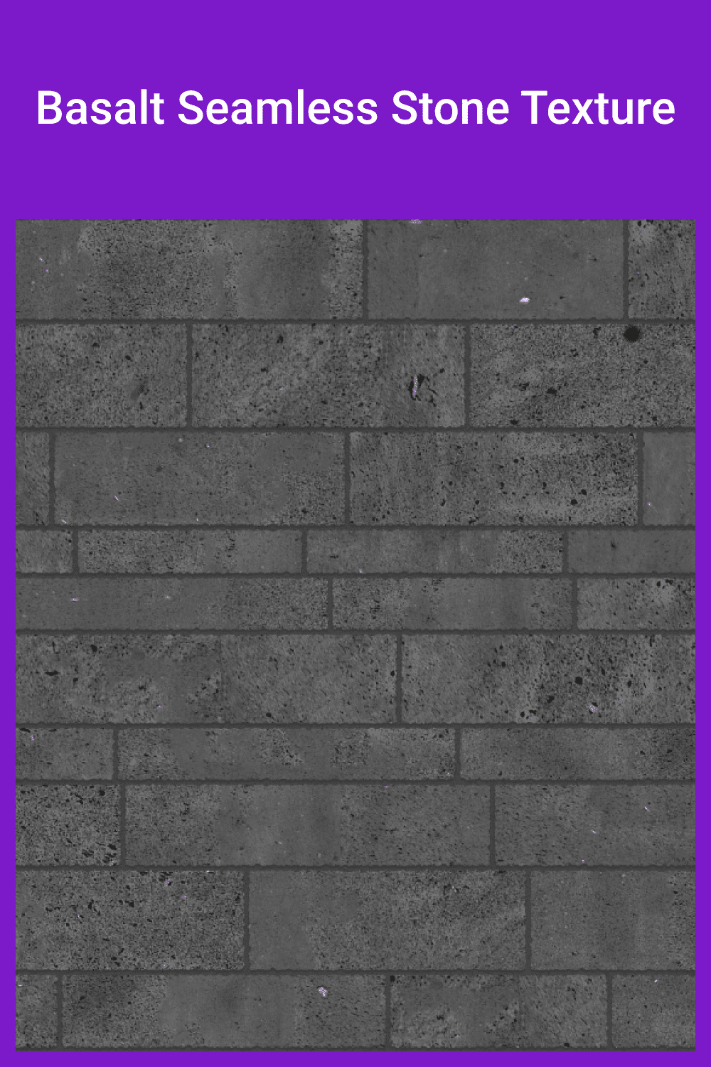 A seamless stone texture with basalt blocks arranged in a ashlar pattern.