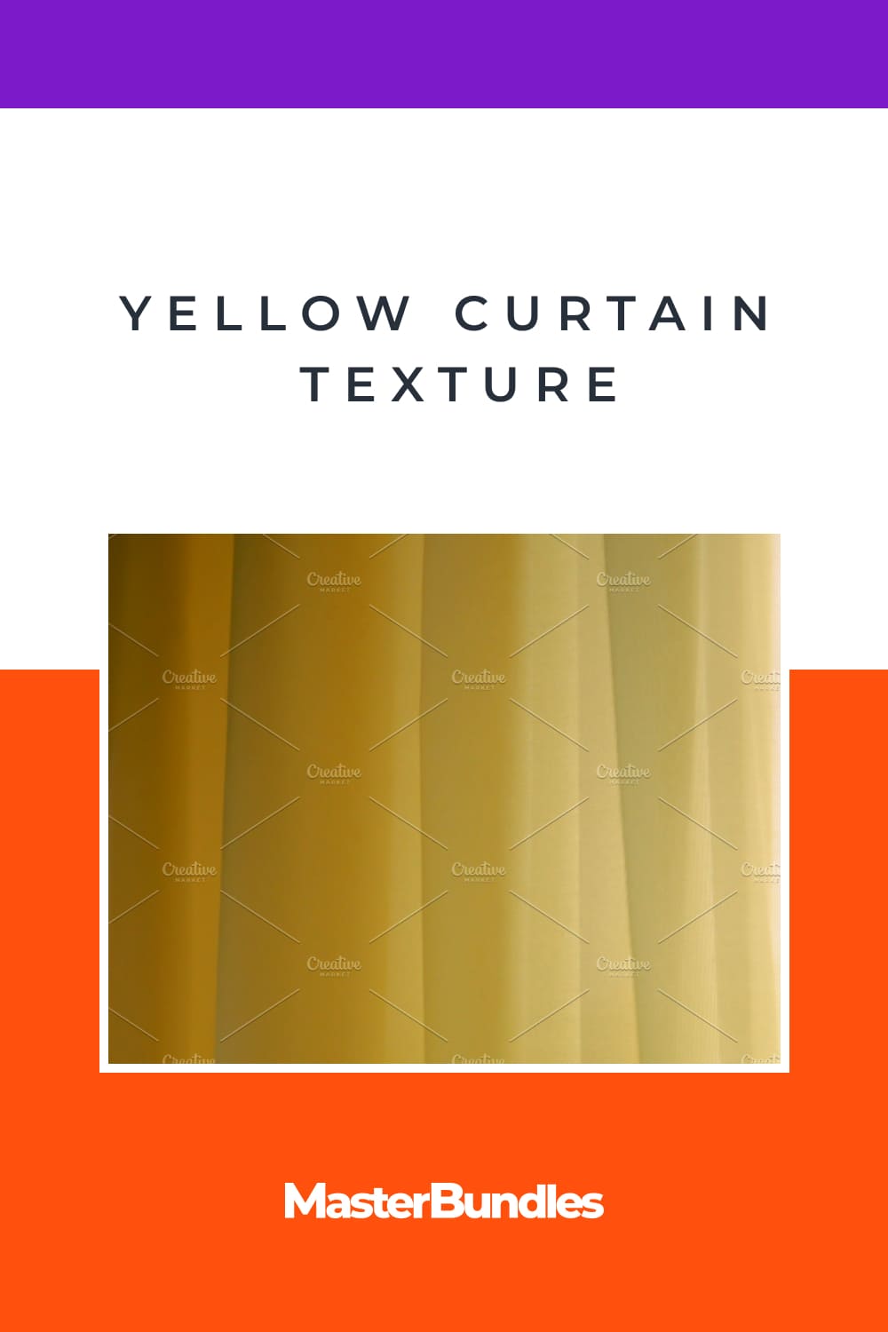Gradient yellow texture for curtain.