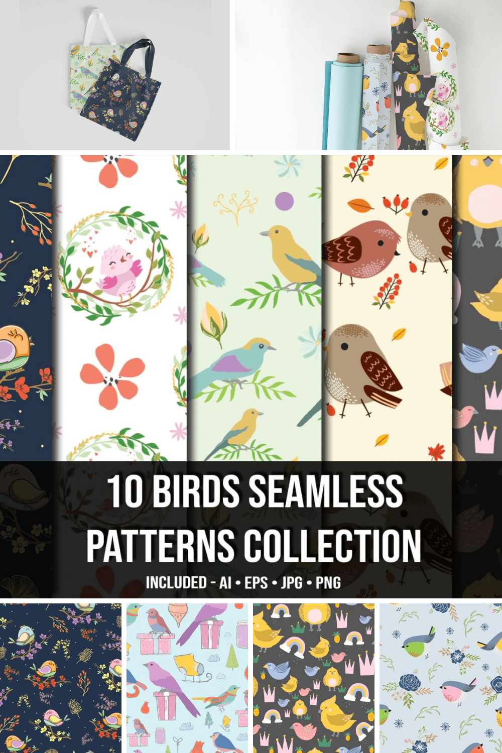 This collection is like a piece of art. Such birds were depicted in ancient China on porcelain.