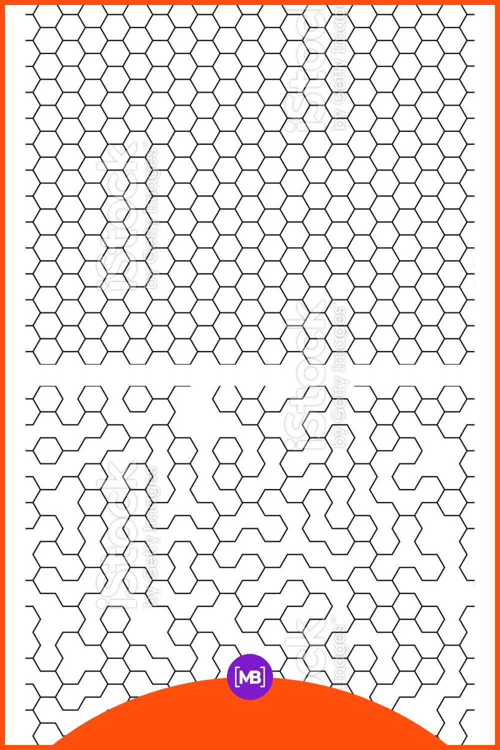 Hexagon like a maze.