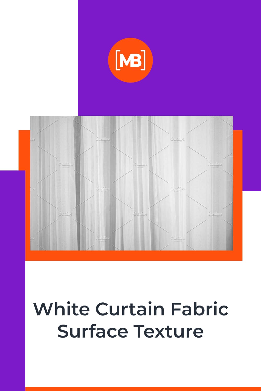 White curtain fabric surface texture.