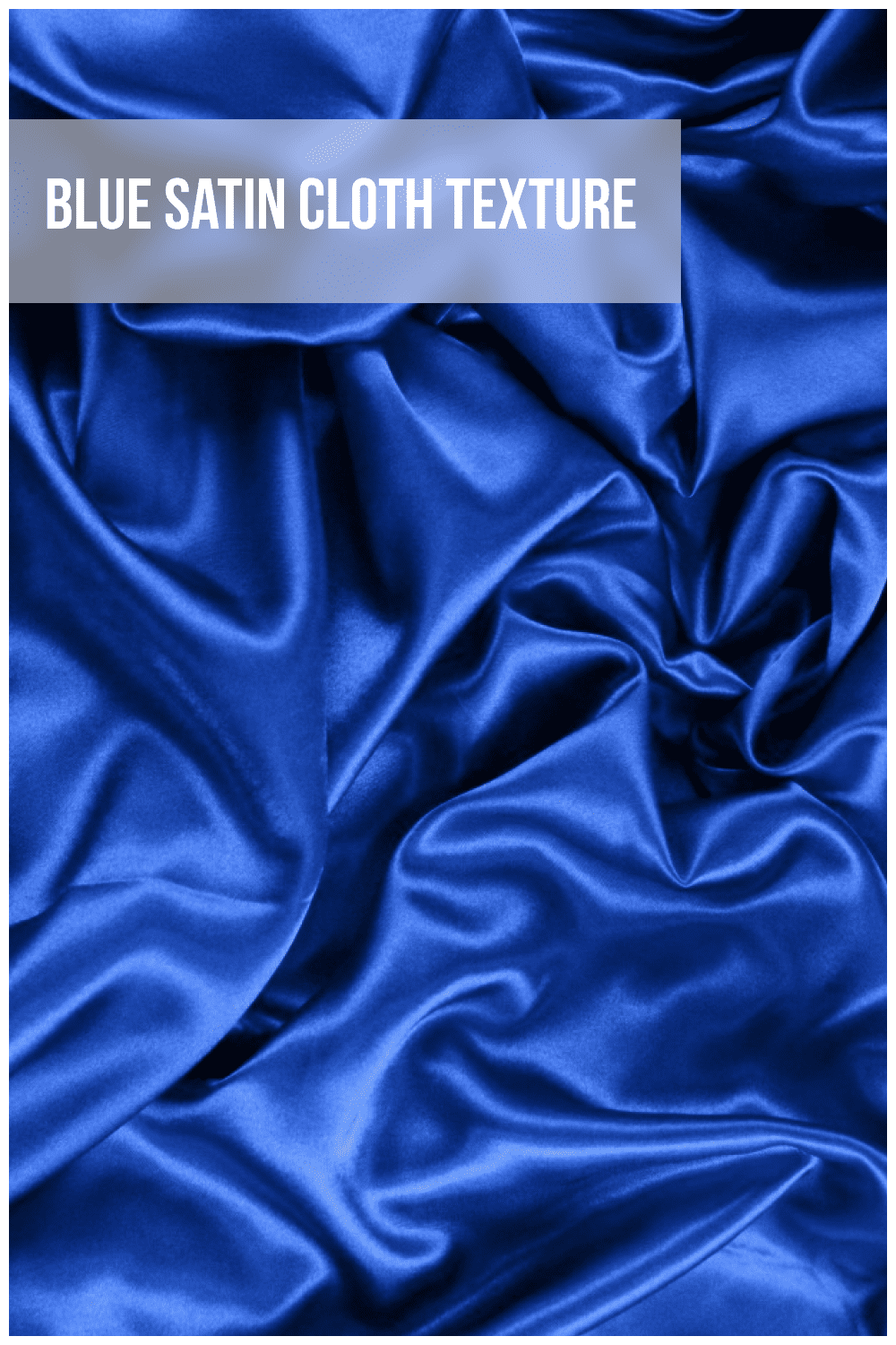 Blue Satin Cloth Texture.