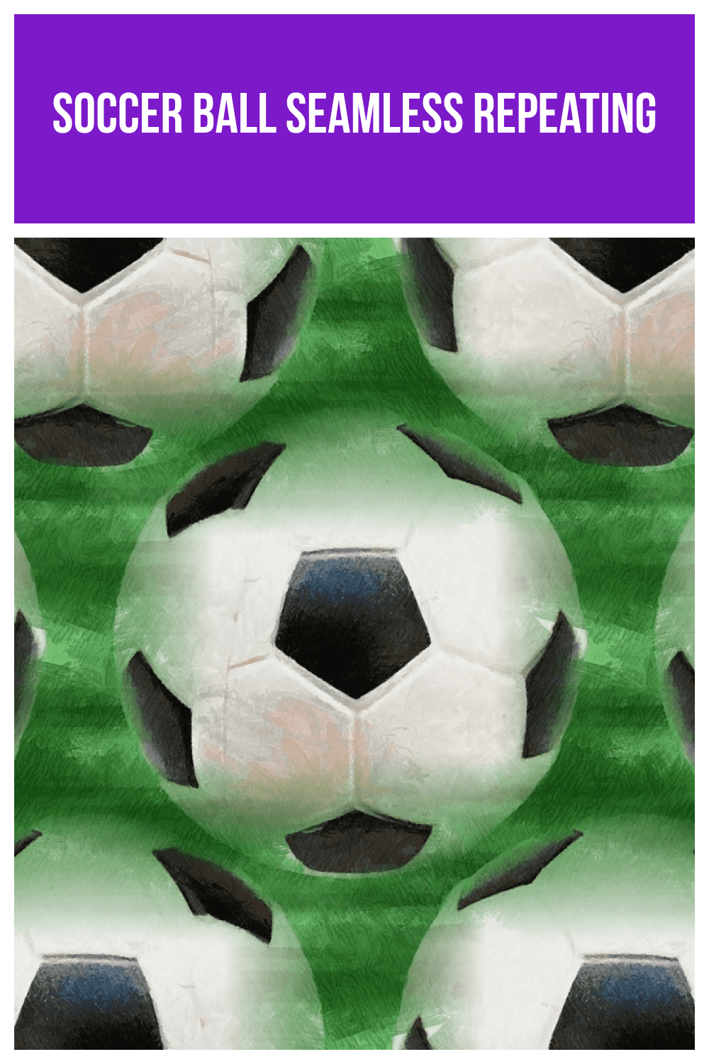 Soccer ball seamless repeating.