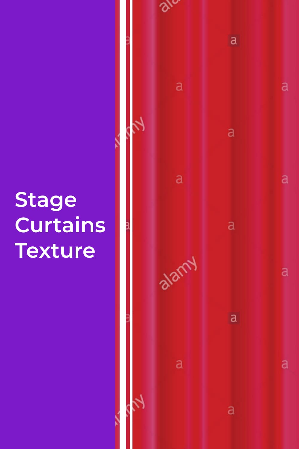 Stage red curtains texture.
