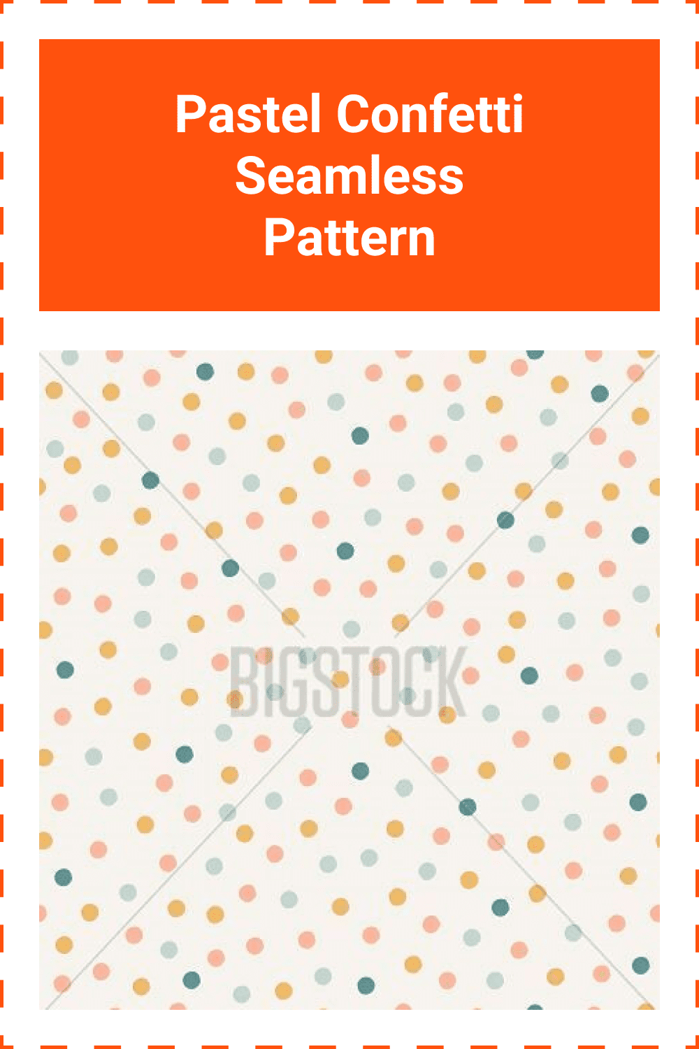 Pastel confetti seamless pattern.