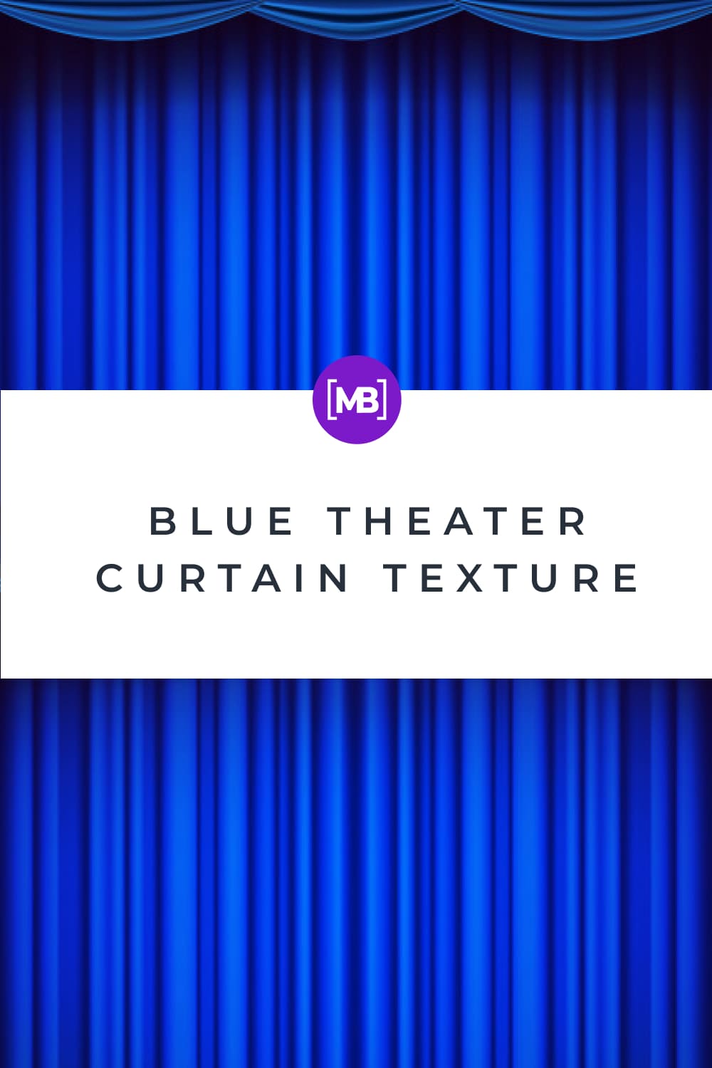 Blue stage curtain.