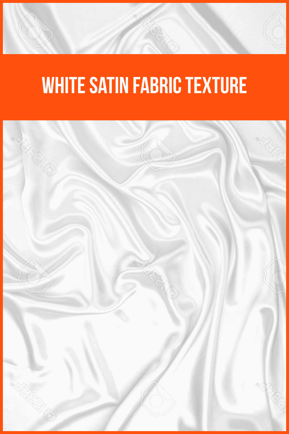 White Satin Fabric Texture.