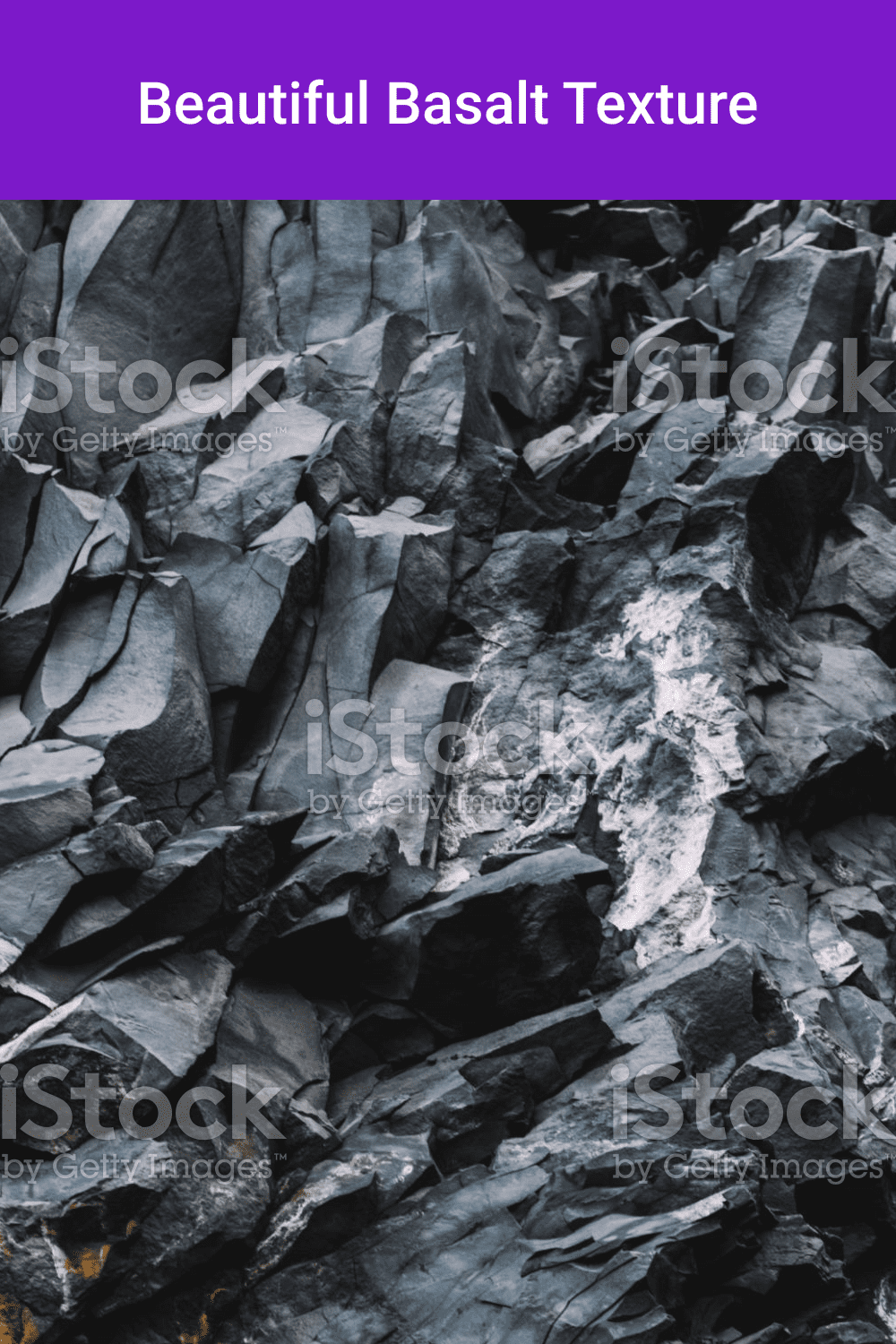 Beautiful basalt texture, Iceland.
