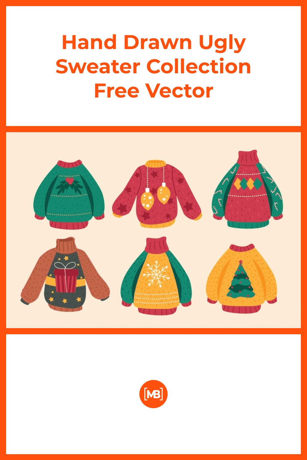 Hand Drawn Ugly Sweater Collection.