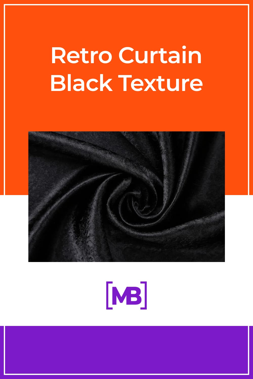 Retro black curtain texture.