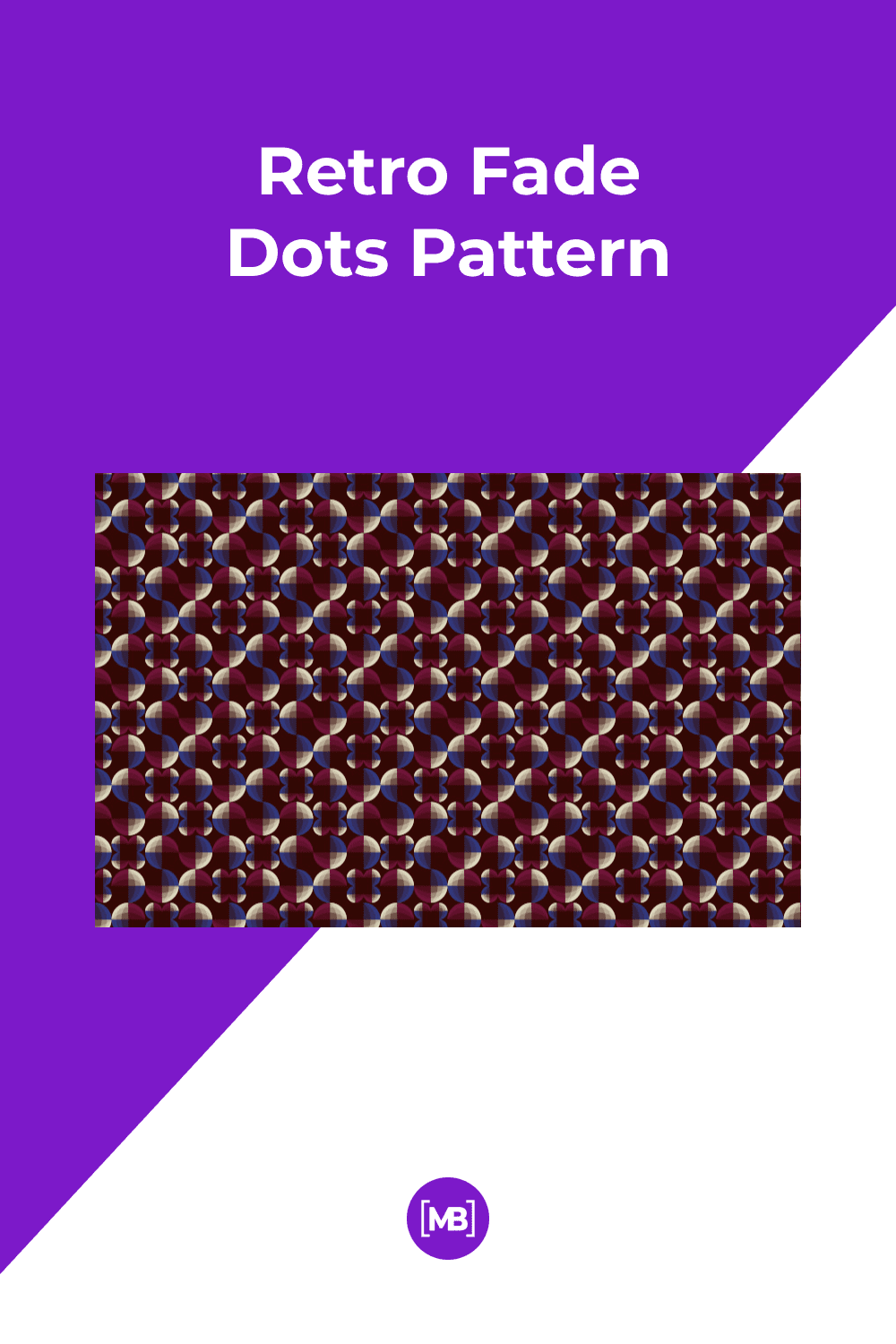 Retro Fade Dots Pattern.