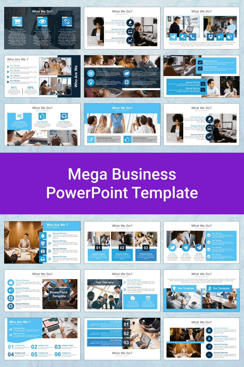 Mega Business PowerPoint Template.