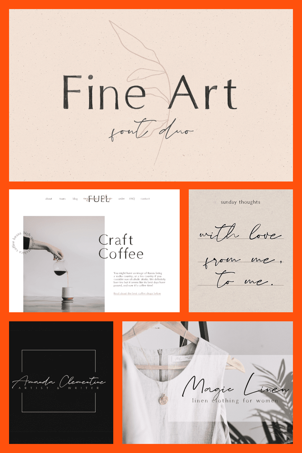 Fine Art is an aesthetic font duo. Handpainted & elegant design.