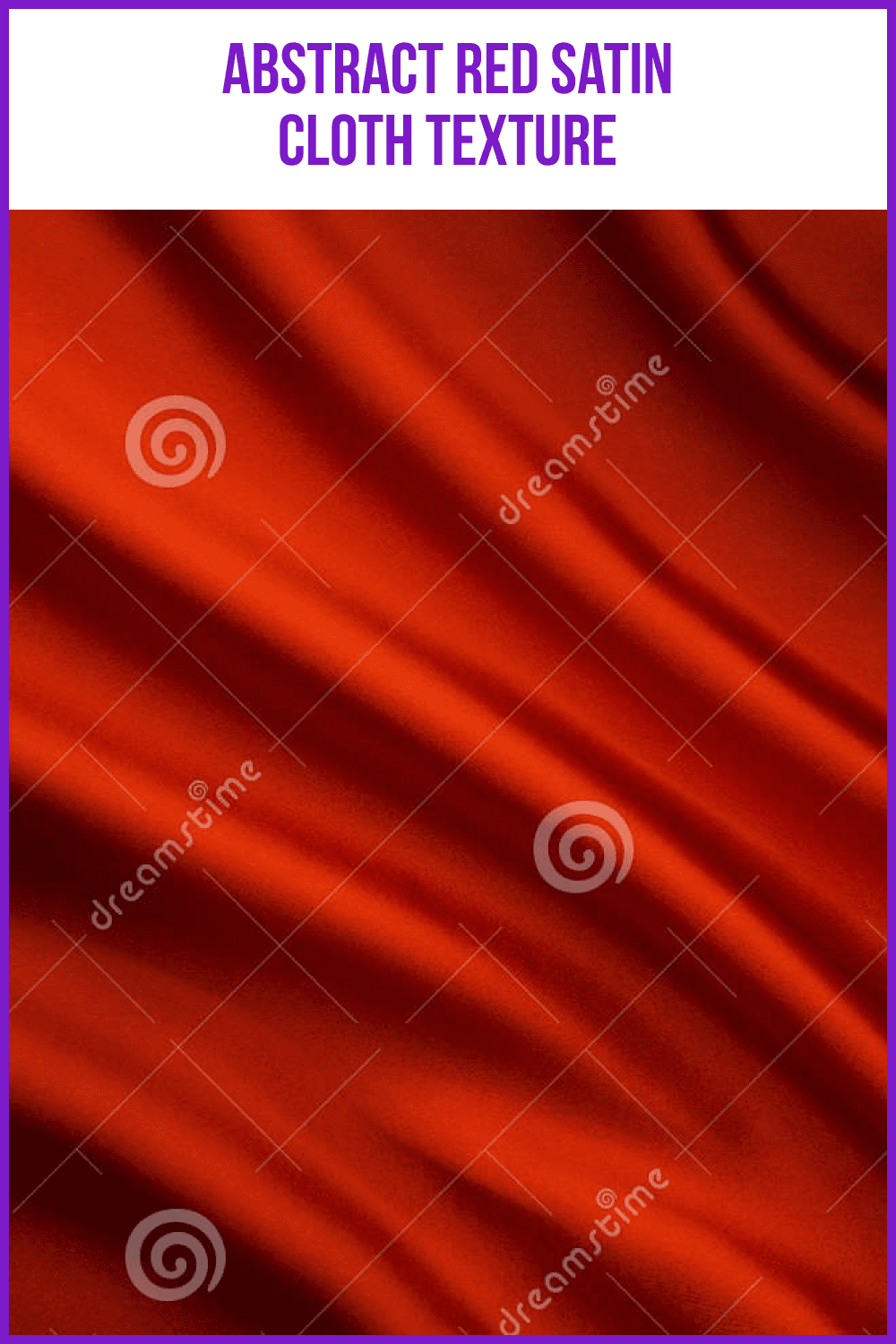 Abstract Red Satin Cloth Texture.