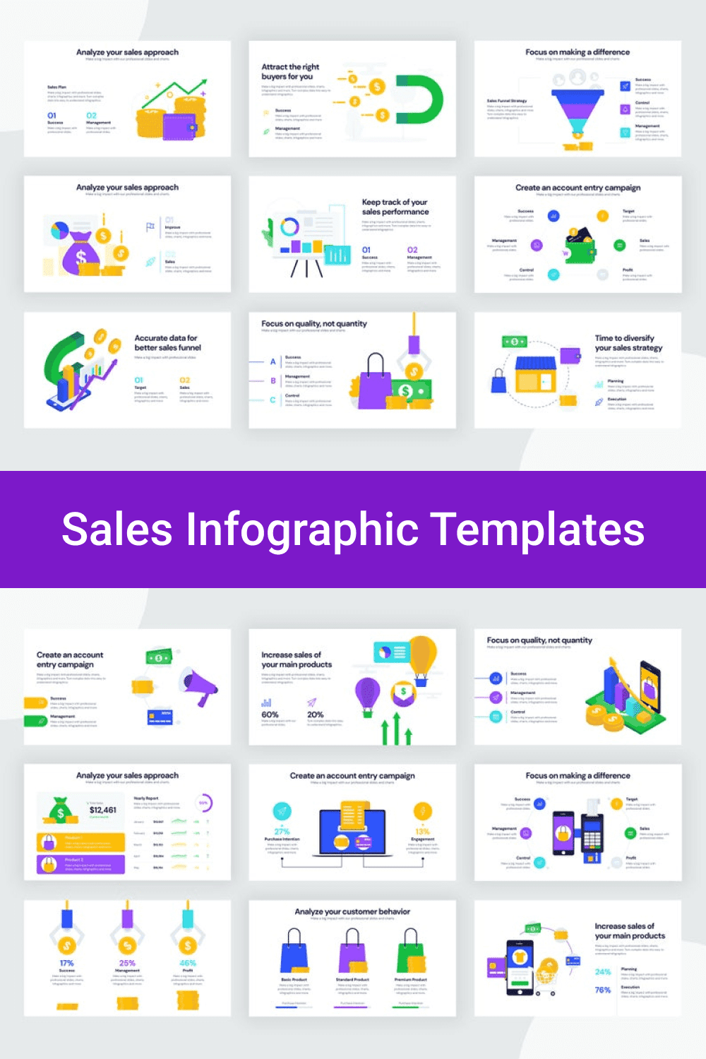 Sales Infographic Templates.