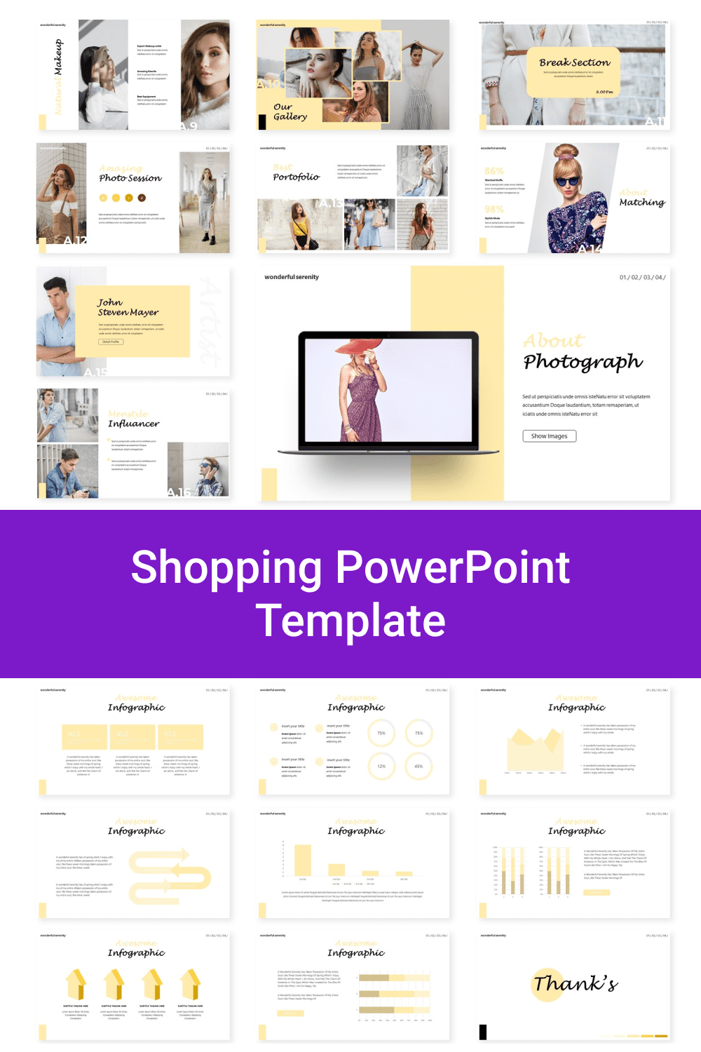 Shopping PowerPoint Template.