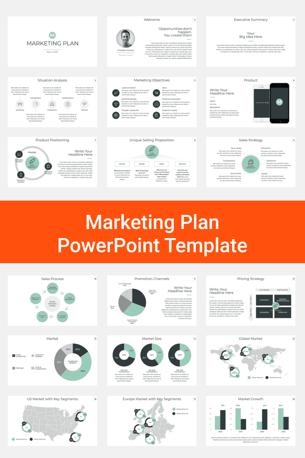 Marketing Plan PowerPoint Template.