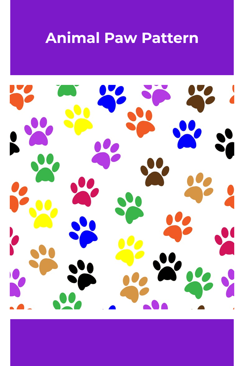 Animal Paw Pattern.