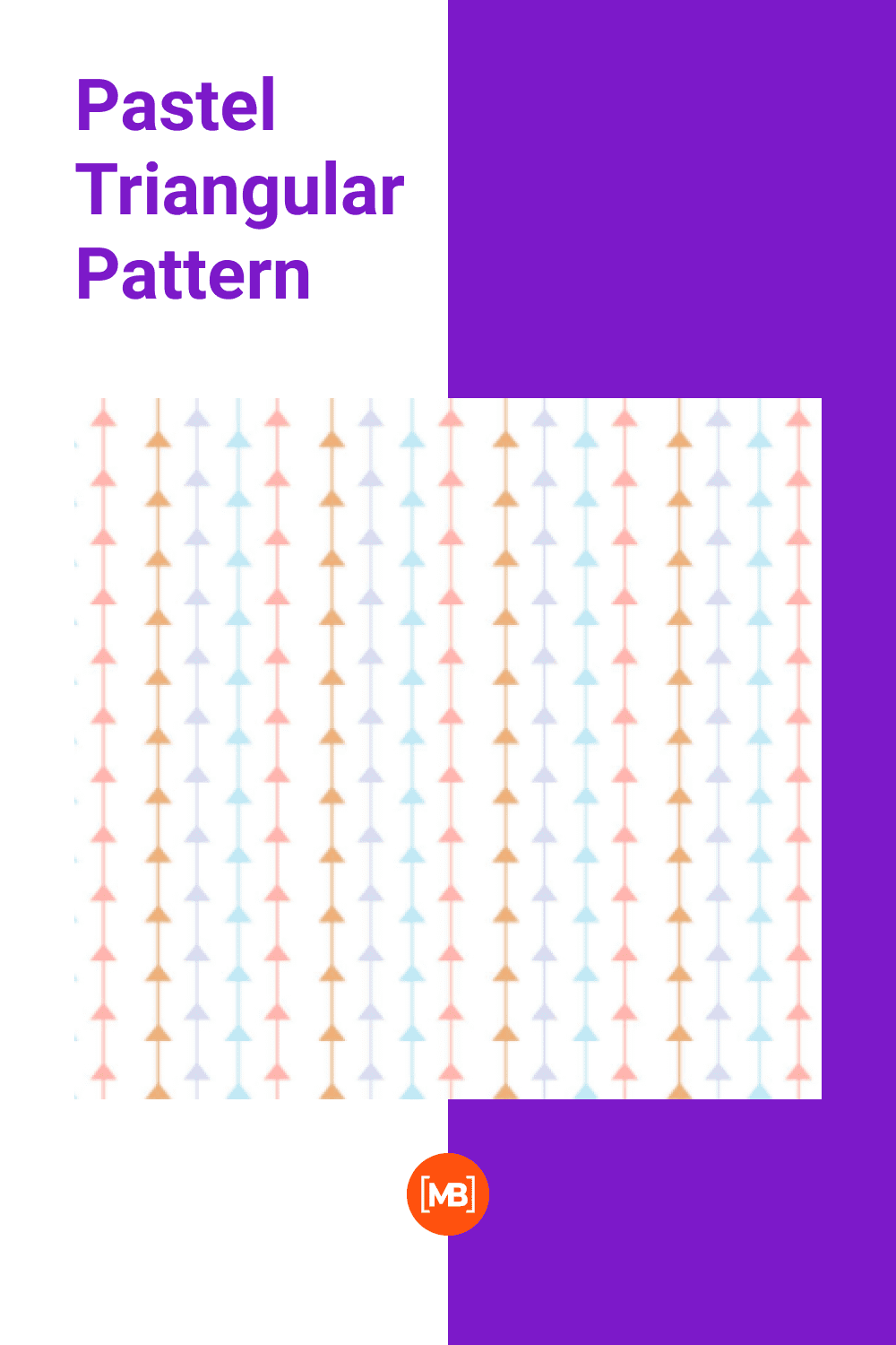Triangular pattern in pastel colors.