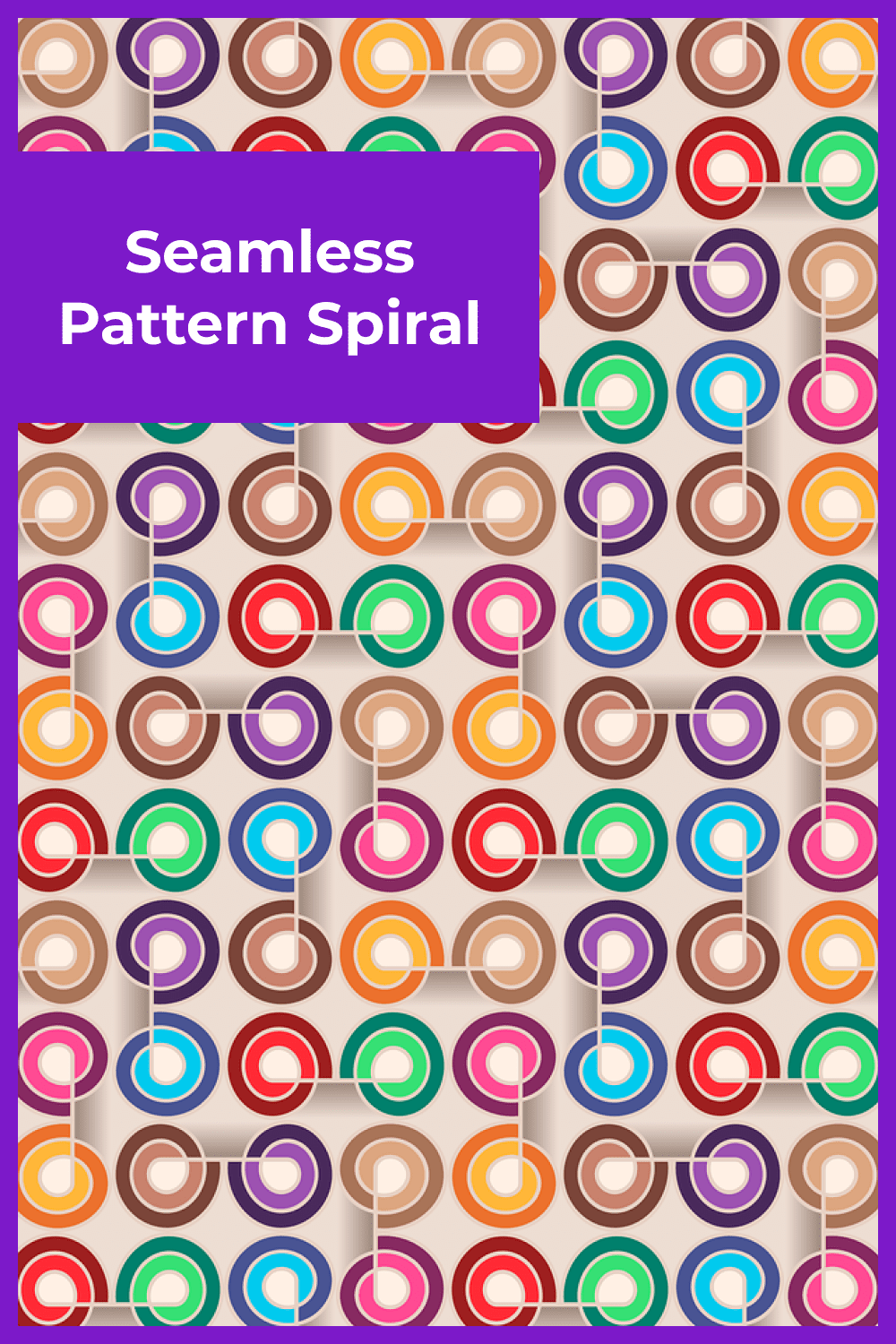Seamless Pattern Spira.