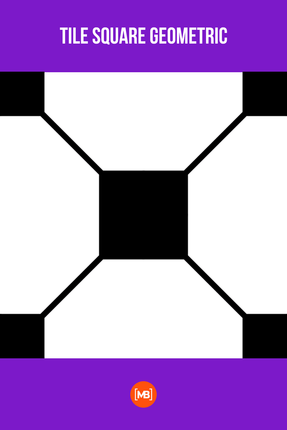 Tile square geometric.