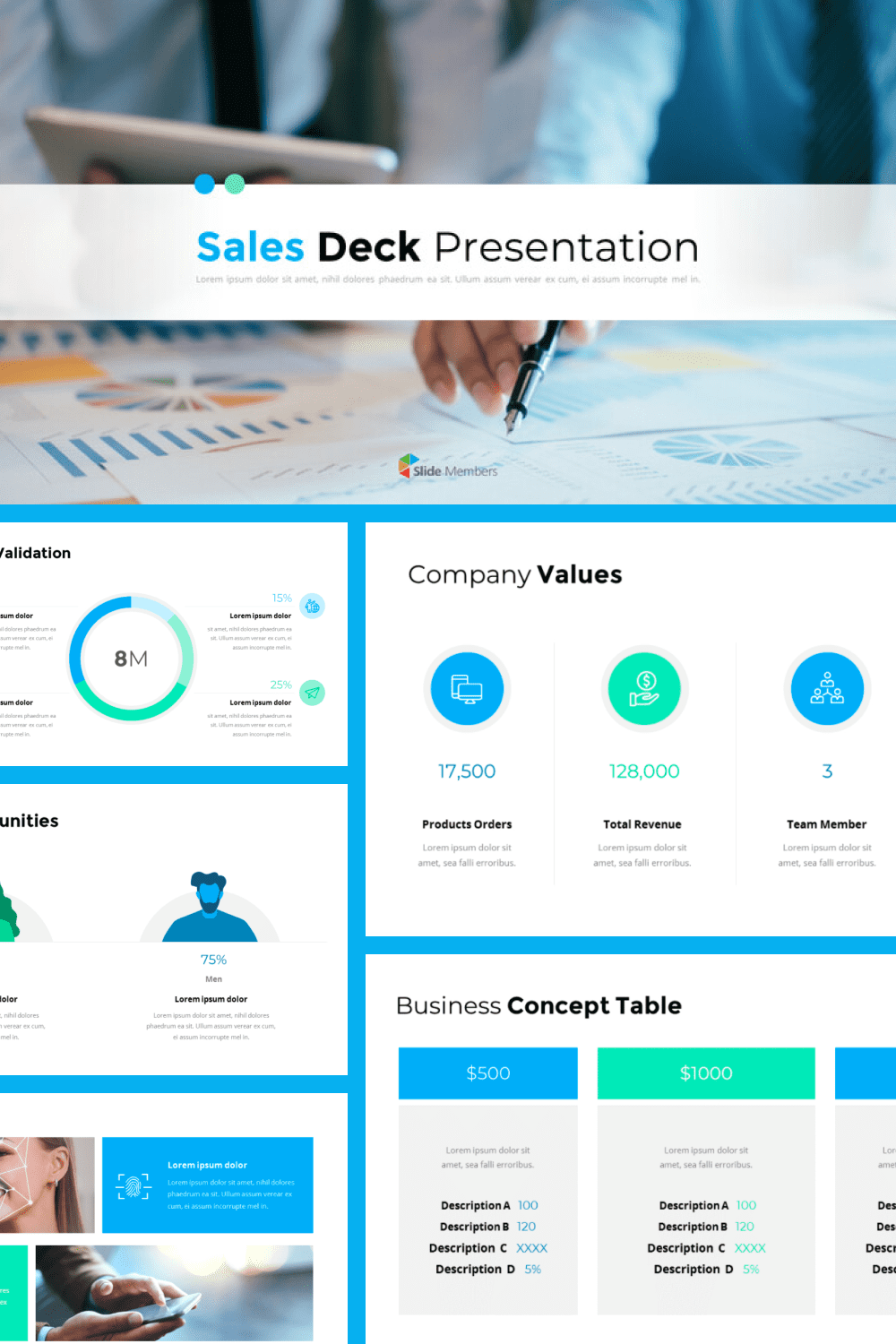 Sales Deck Theme Presentation Templates.