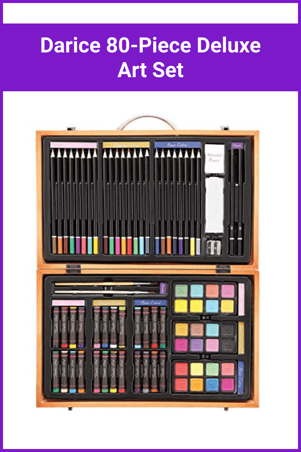 Darice 80-Piece Deluxe Art Set.