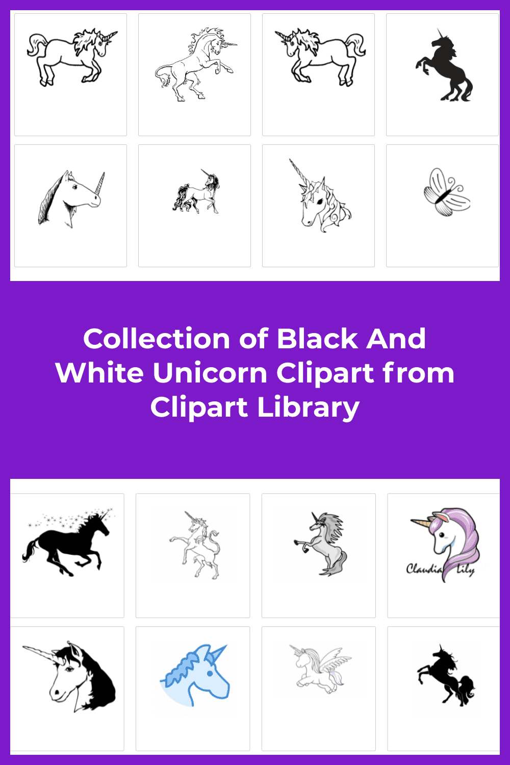 A big collection of diverse unicorns.