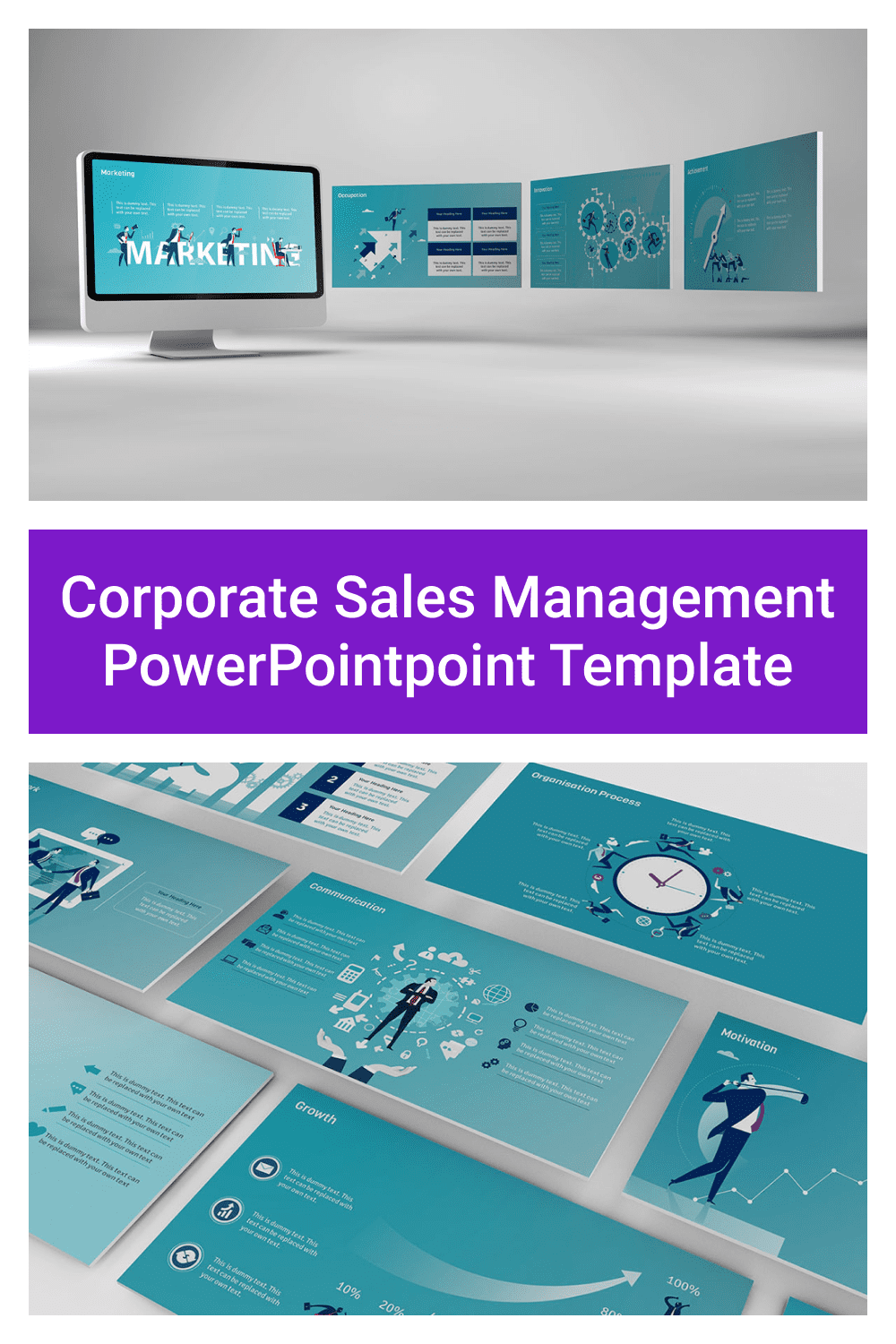 Corporate Sales Management PowerPoint Template.