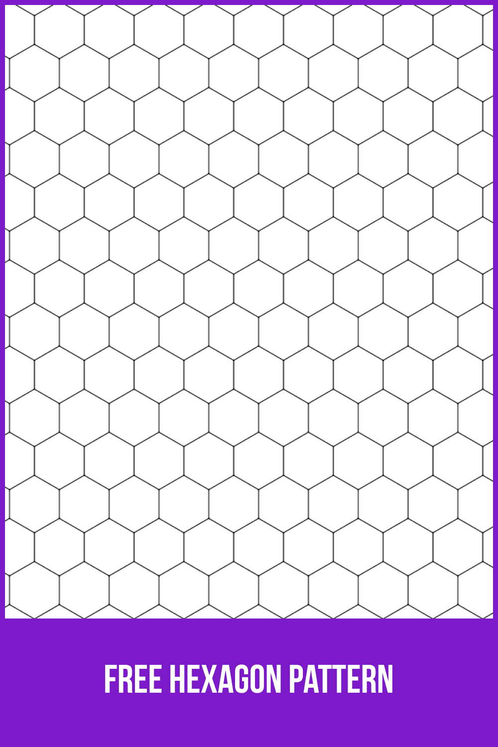 Classical hexagon in black and white colors.