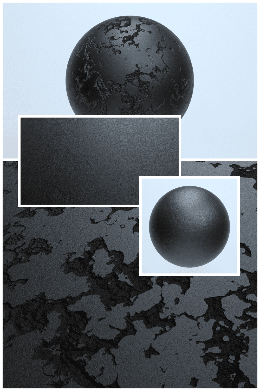 Procedural Chipped Dented Metal Texture.