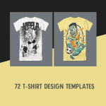 72 T Shirt Design Templates.