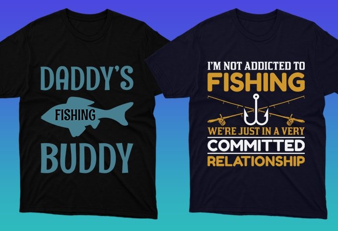 These are simple and stylish T-shirts for fishing enthusiasts.
